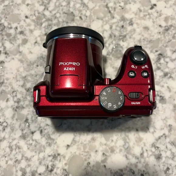 New Red Kodak Pixpro Astrozoom AZ401 Digital Camera